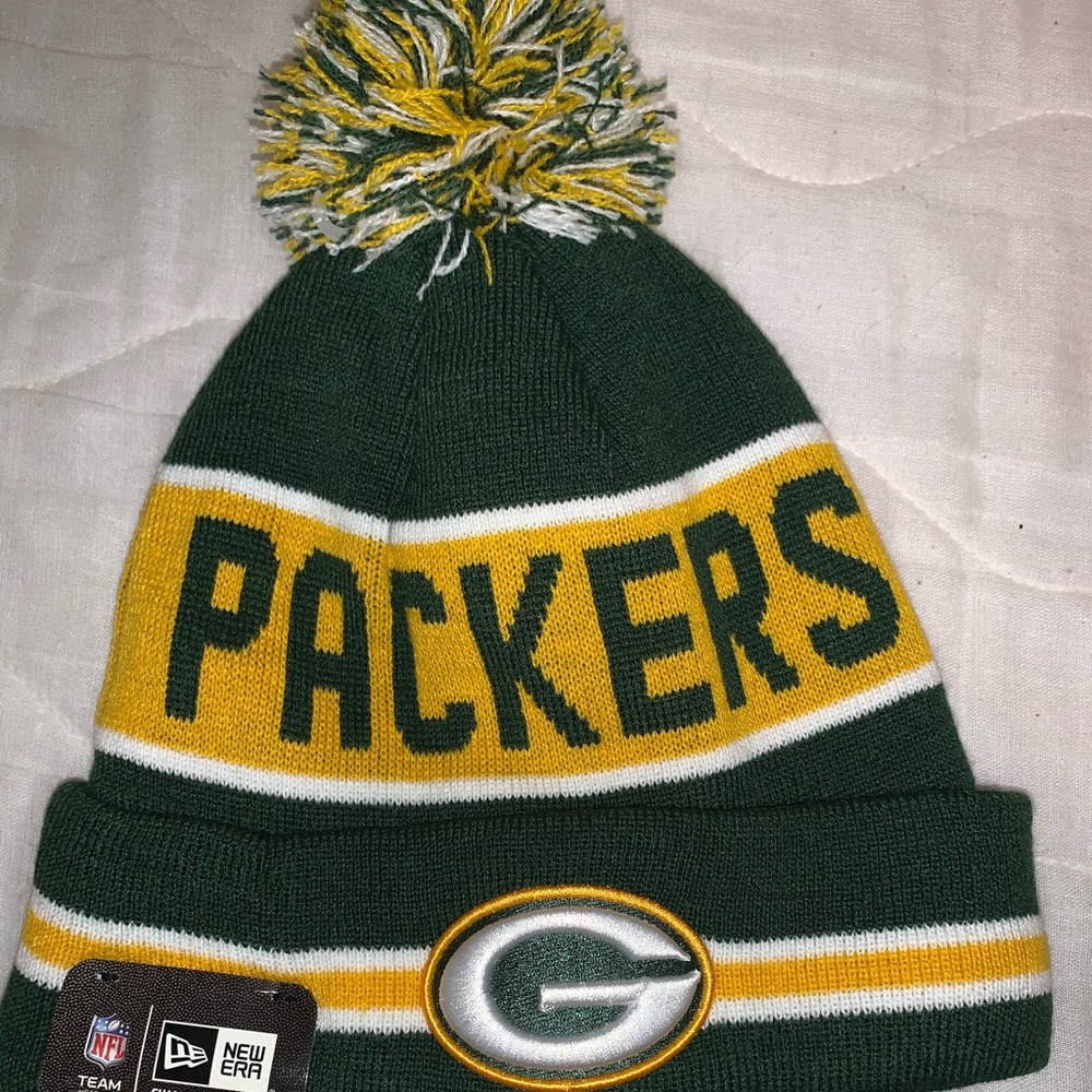 Green Bay packers snow hat